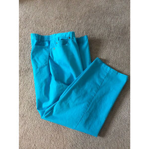 Women's Ruby Rd. Petite Turquoise Straight Leg Pants 16P